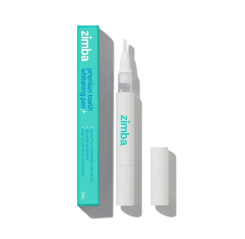 NEW Zimba Ultimate Whitening Kit | Cordless LED Accelerator Light, Whitening Strips, and Whitening Pen, Oral Care Teeth Whitening Accelerator Gel Mint - Moon White