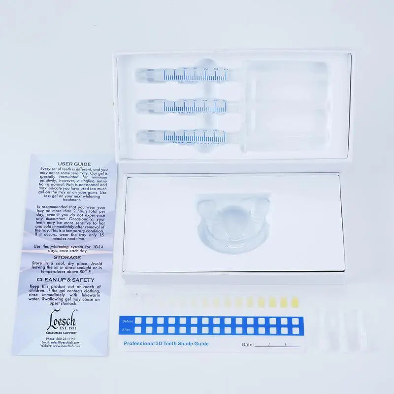 Mediwhite Express Teeth Whitening Kit with 3X3Ml Hydrogen Peroxide & Carbamide Peroxide Teeth Whitening Gel, Teeth Whitening Tray for Oral Care - Moon White