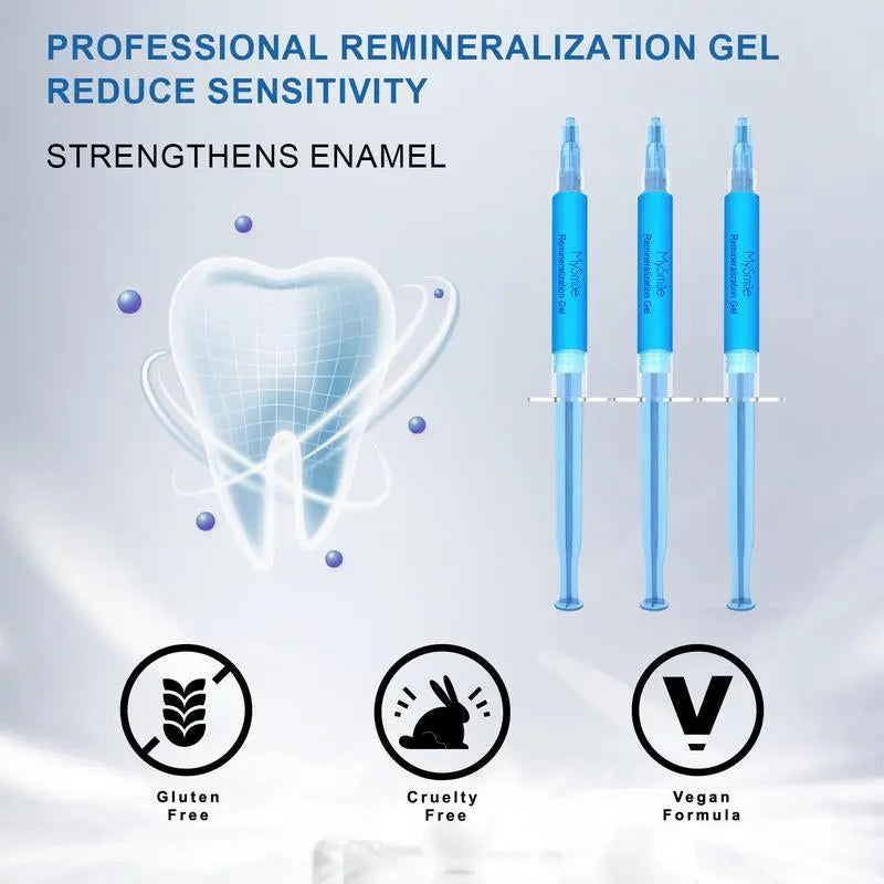 Mysmile Pro Teeth Whitening Kit + Remineralizing Gel Pack - Moon White
