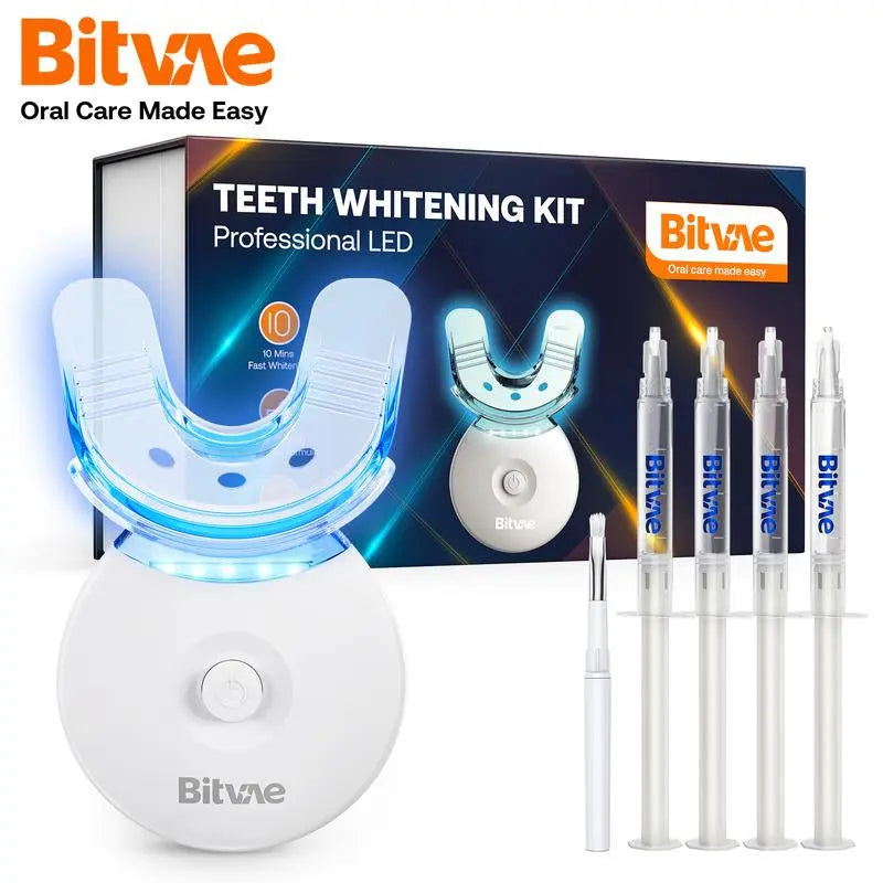 Bitvae L09 Teeth Whitening Kit with 5X LED Light, 22% CP - Moon White