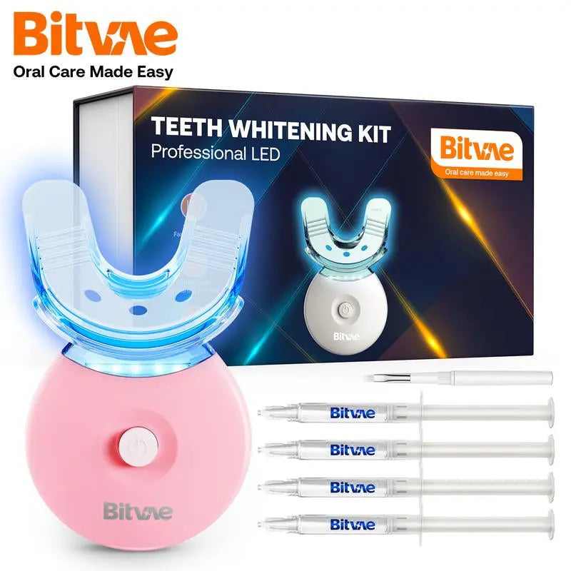 Bitvae L09 Teeth Whitening Kit with 5X LED Light, 22% CP - Moon White