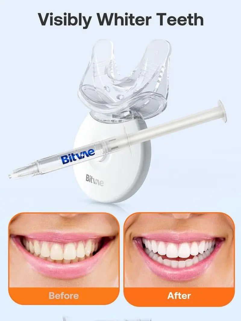 Bitvae L09 Teeth Whitening Kit with 5X LED Light, 22% CP - Moon White
