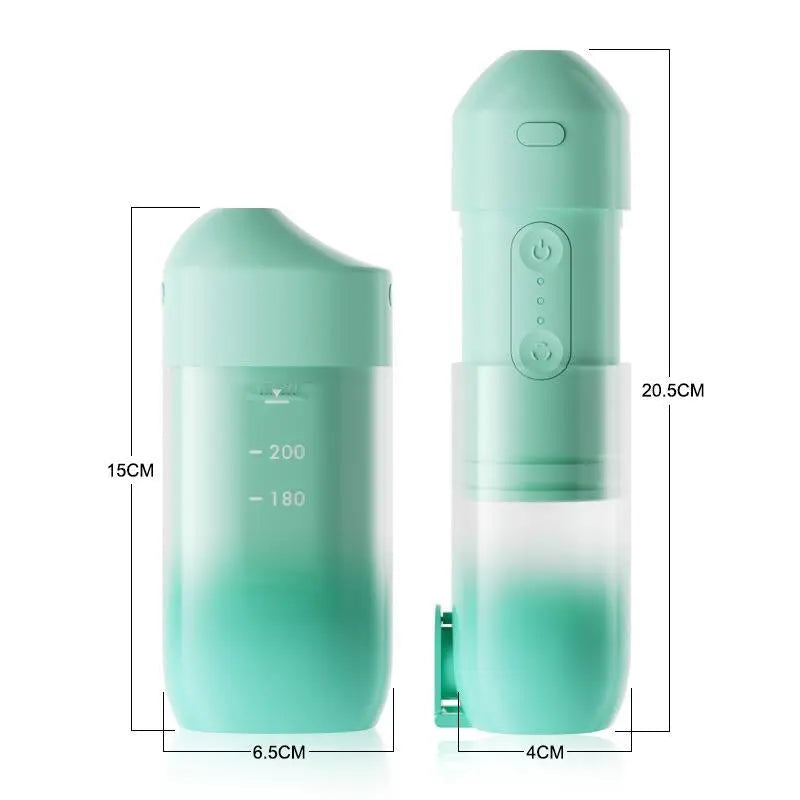 Smart Cordless Water Flosser, 3 Cleaning Modes 200ML Tank DIY Mode USB Rechargeable, Dental Oral Irrigator for Home and Travel, IPX7 Waterproof Gum Care Tongue Cleaning Plaque Removal - Moon White