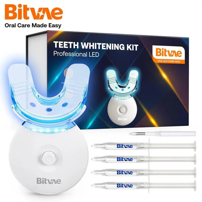 Bitvae L09 Teeth Whitening Kit with 5X LED Light, 22% CP - Moon White