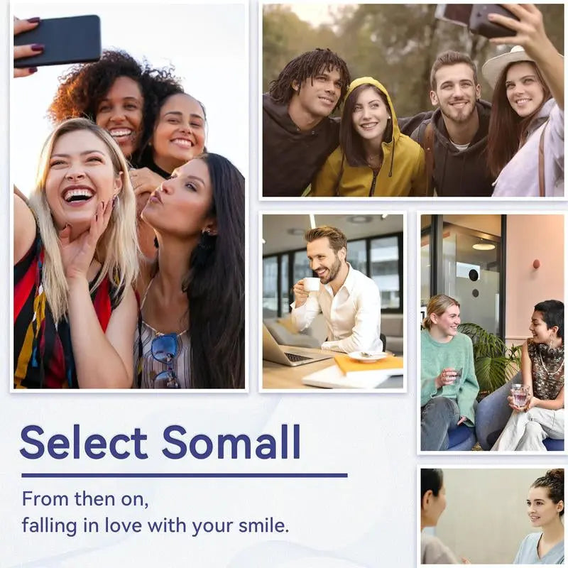 Somall Teeth Whitening Gel Somall Teeth Whitening LED Accelerator Light Kit, More Dentist Recommended Professional Teeth Whitening Kit - Mild and Insensitive Fast Teeth Whitening Agent - Enhances Long-Lasting Whitening - Moon White