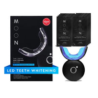 MOON Professional Teeth Whitening Kit with LED Light, Wireless 5-Minute Treatment