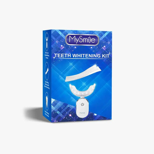 Mysmile Teeth Whitening Strip(6% HP) W/ 28X LED Light (1Pcs Light + 14Sets Strips) Oral Tooth Whitening - Moon White