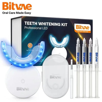 Bitvae L09 Teeth Whitening Kit with 5X LED Light, 22% CP - Moon White